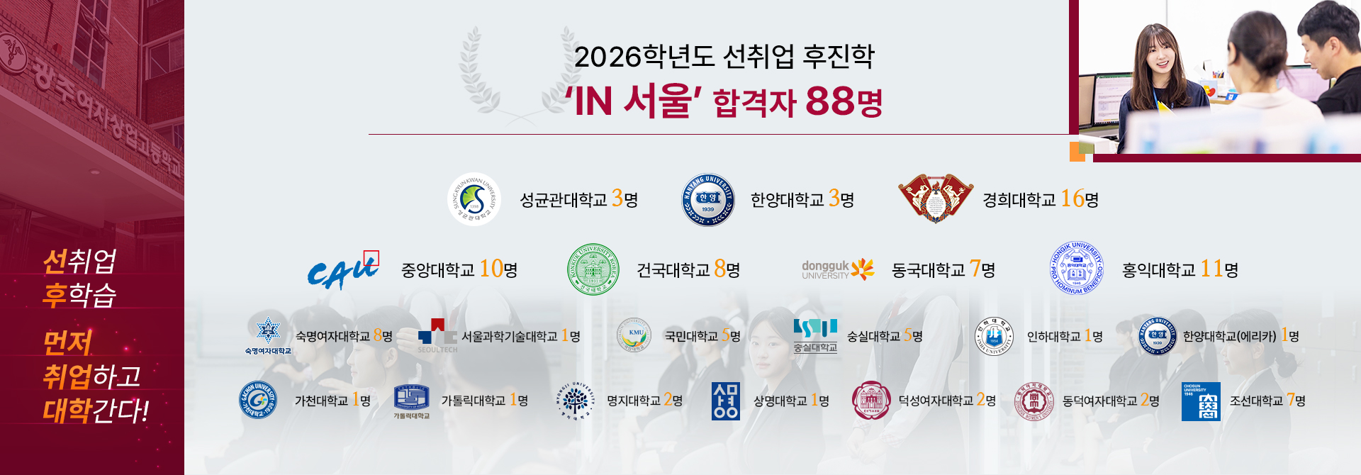 광주여자상업고등학교 학과소개